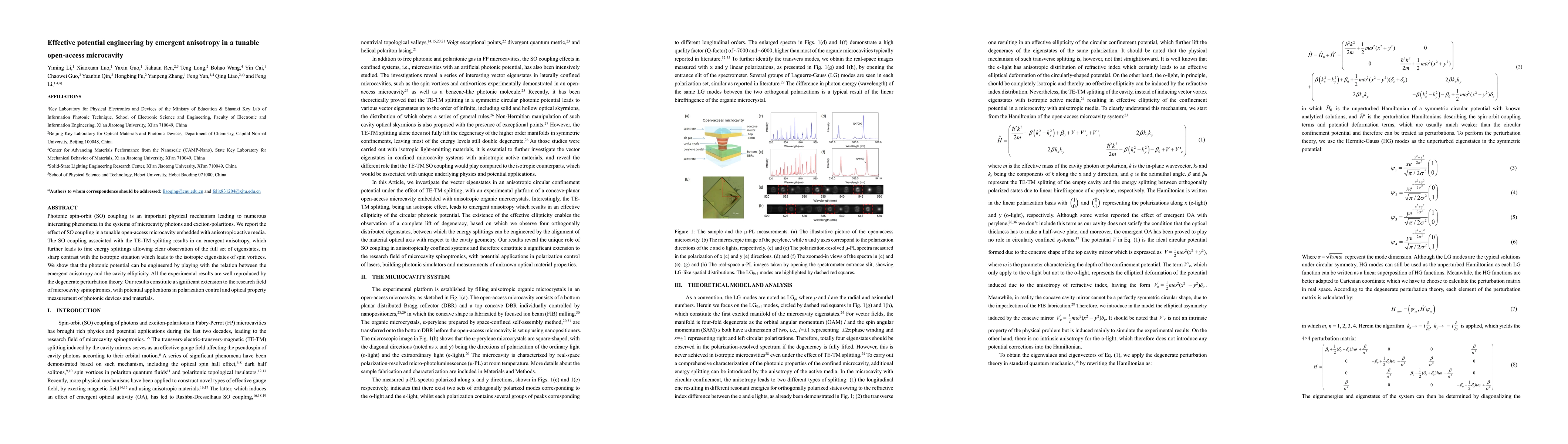 Thumbnail for Effective potential engineering by emergent anisotropy in a tunable
  open-access microcavity