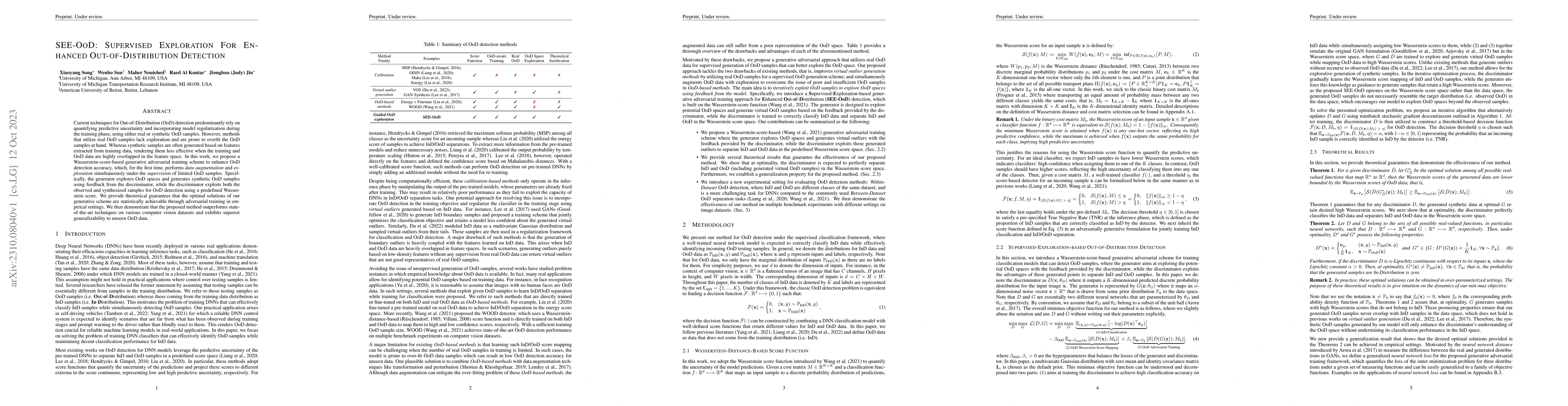 Thumbnail for SEE-OoD: Supervised Exploration For Enhanced Out-of-Distribution
  Detection