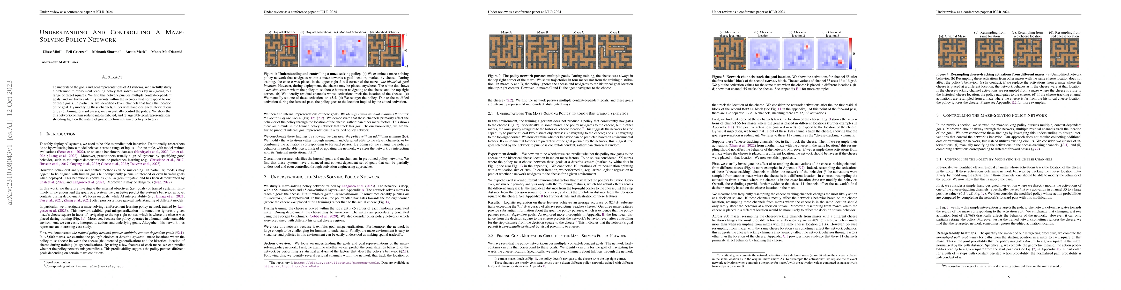 Thumbnail for Understanding and Controlling a Maze-Solving Policy Network