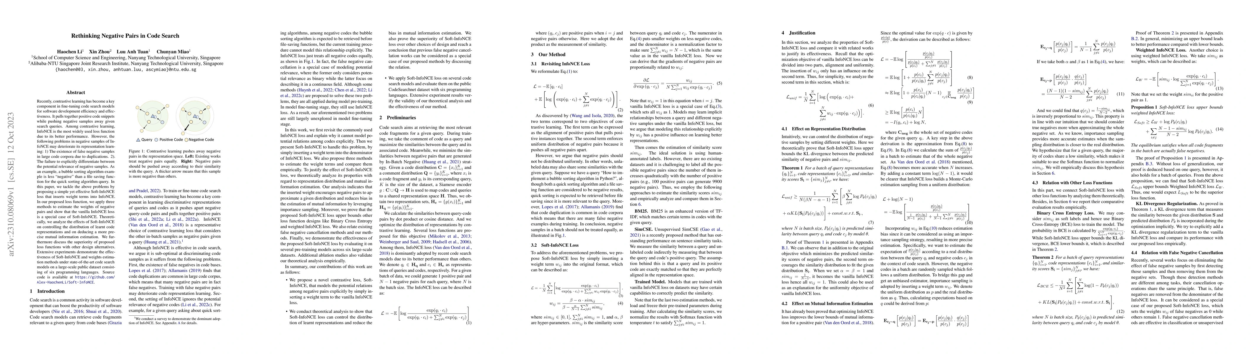 Thumbnail for Rethinking Negative Pairs in Code Search