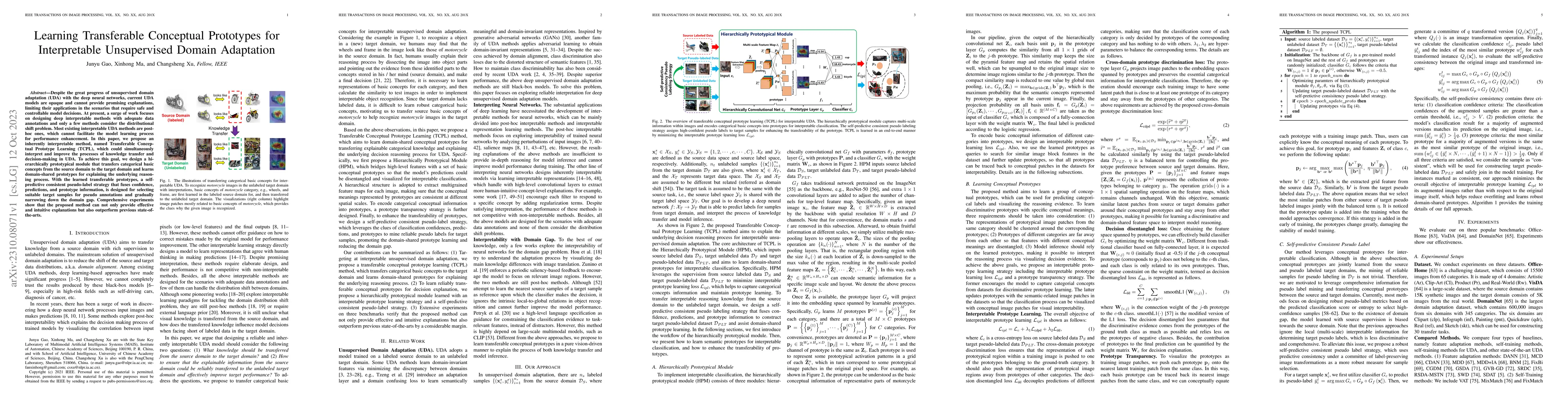 Thumbnail for Learning Transferable Conceptual Prototypes for Interpretable
  Unsupervised Domain Adaptation