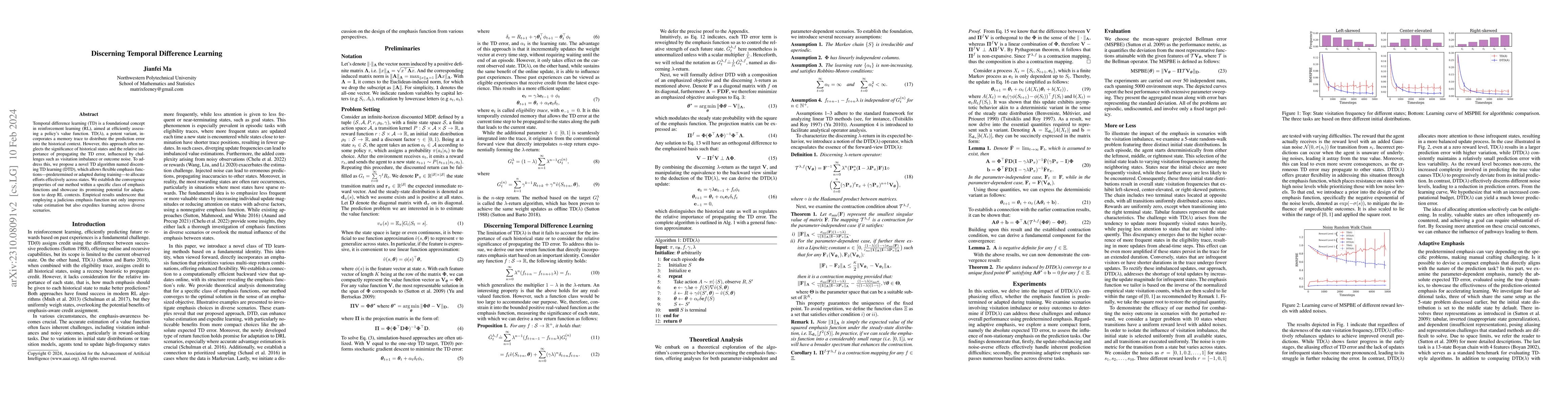 Thumbnail for Discerning Temporal Difference Learning