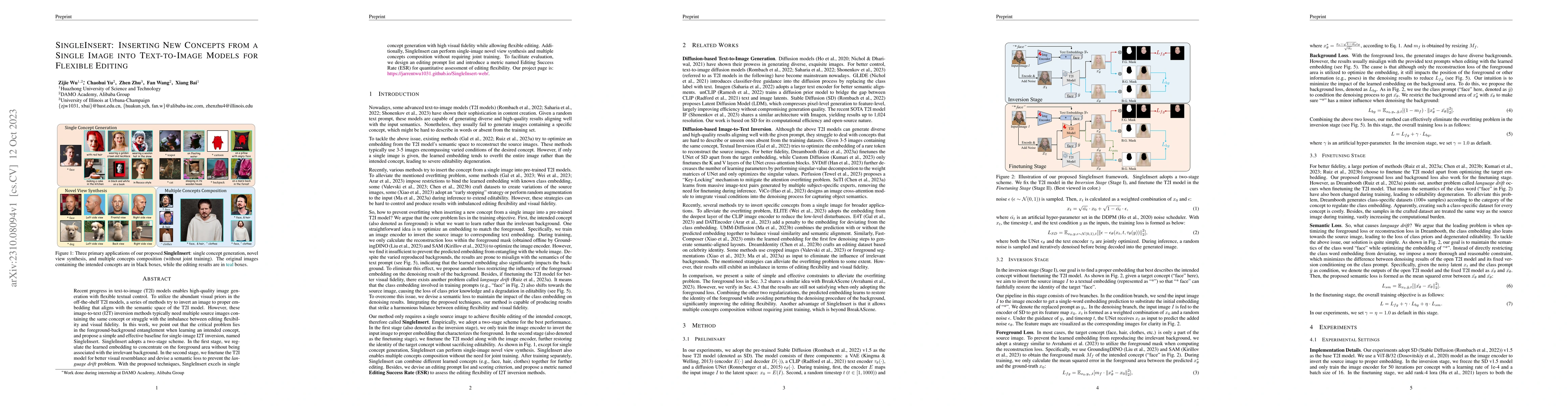 Thumbnail for SingleInsert: Inserting New Concepts from a Single Image into
  Text-to-Image Models for Flexible Editing
