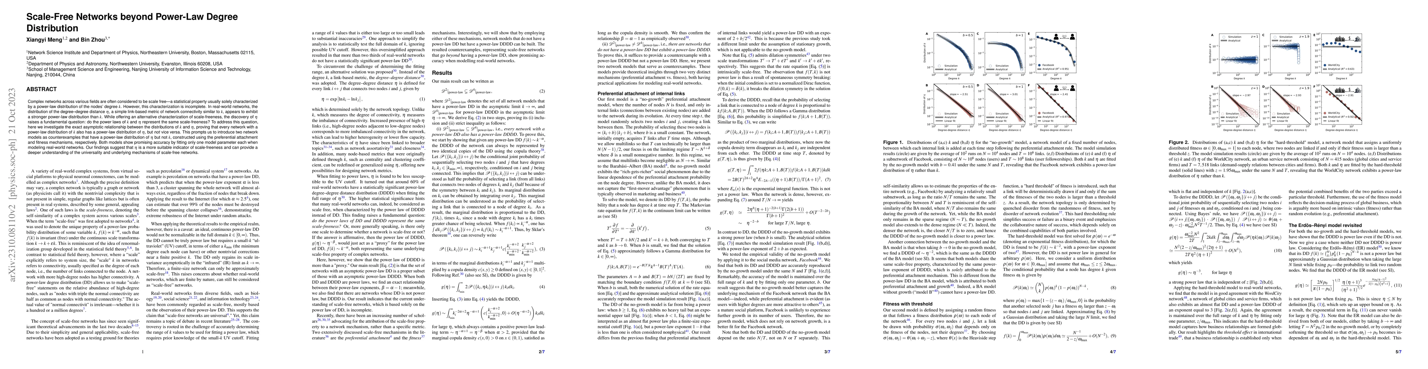 Thumbnail for Scale-Free Networks beyond Power-Law Degree Distribution