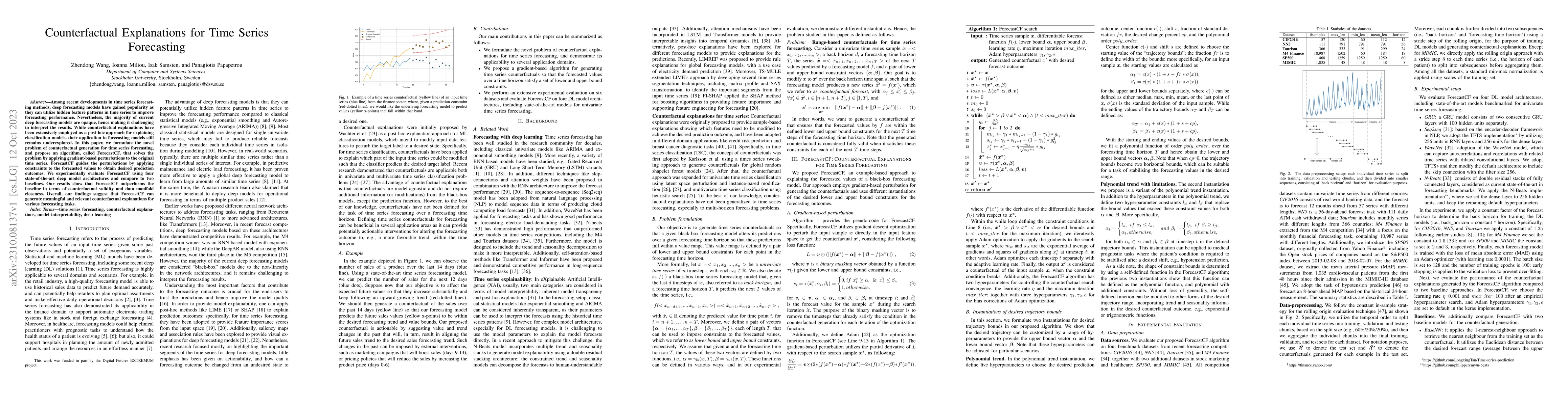 Thumbnail for Counterfactual Explanations for Time Series Forecasting
