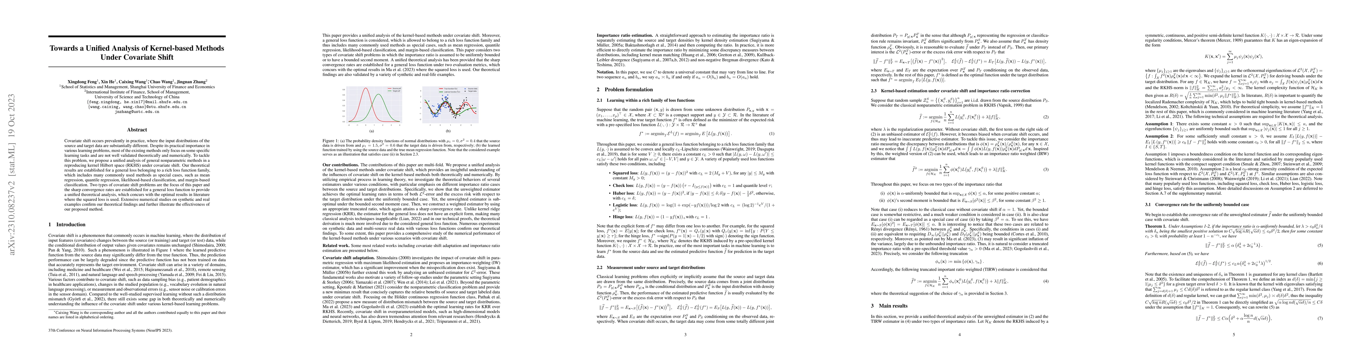 Thumbnail for Towards a Unified Analysis of Kernel-based Methods Under Covariate Shift