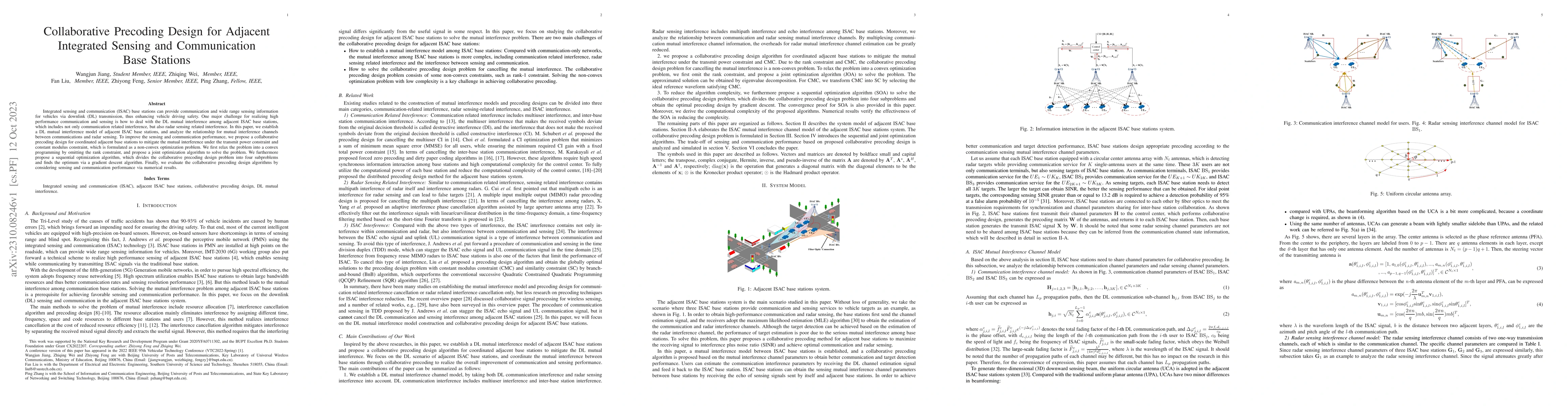 Thumbnail for Collaborative Precoding Design for Adjacent Integrated Sensing and
  Communication Base Stations
