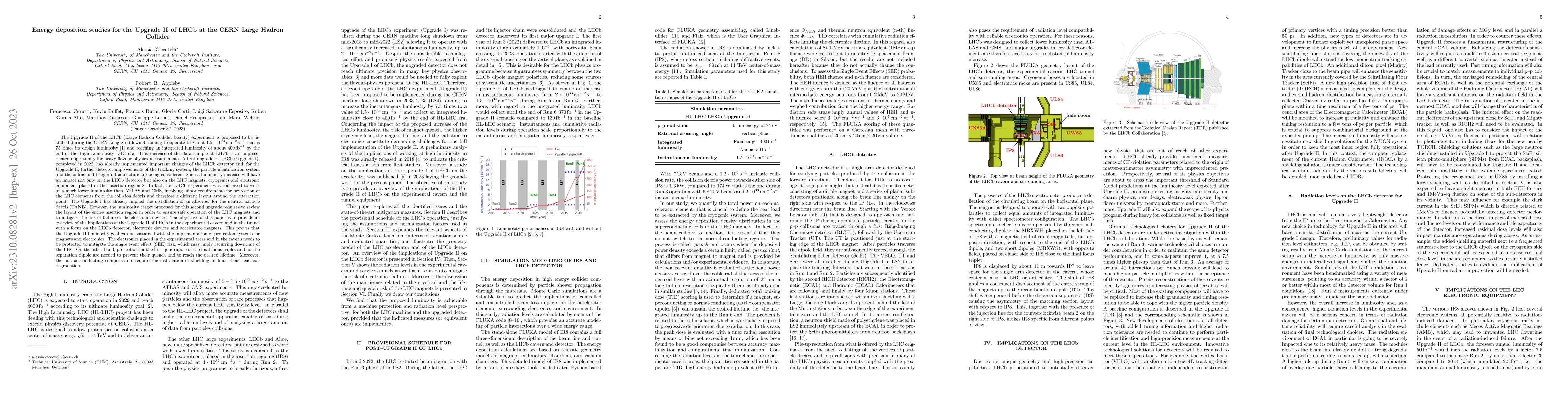 Thumbnail for Energy deposition studies for the Upgrade II of LHCb at the CERN Large
  Hadron Collider
