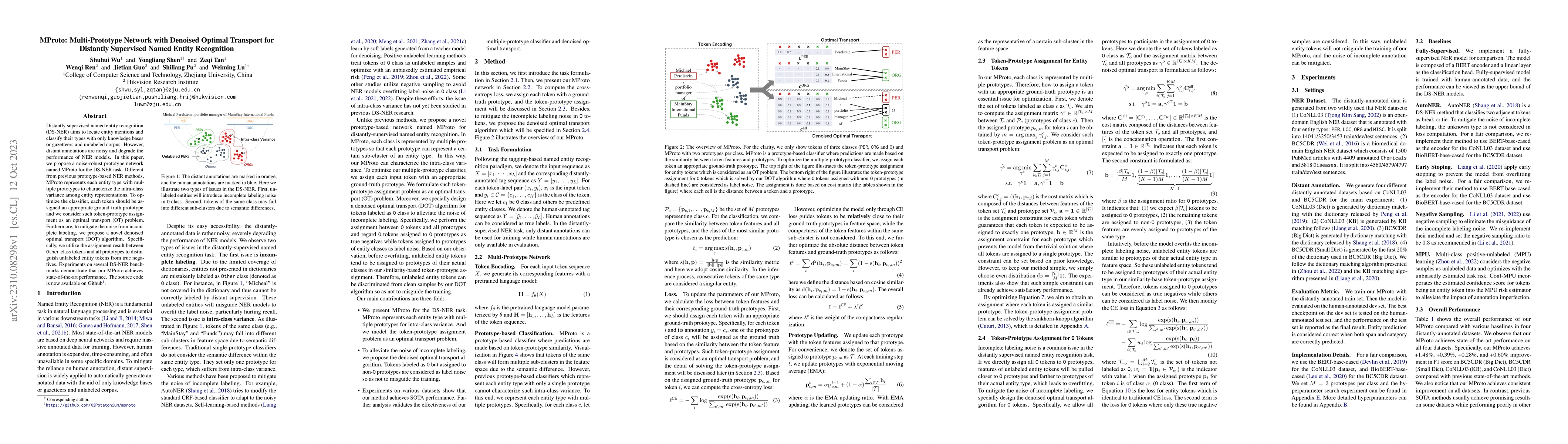 Thumbnail for MProto: Multi-Prototype Network with Denoised Optimal Transport for
  Distantly Supervised Named Entity Recognition