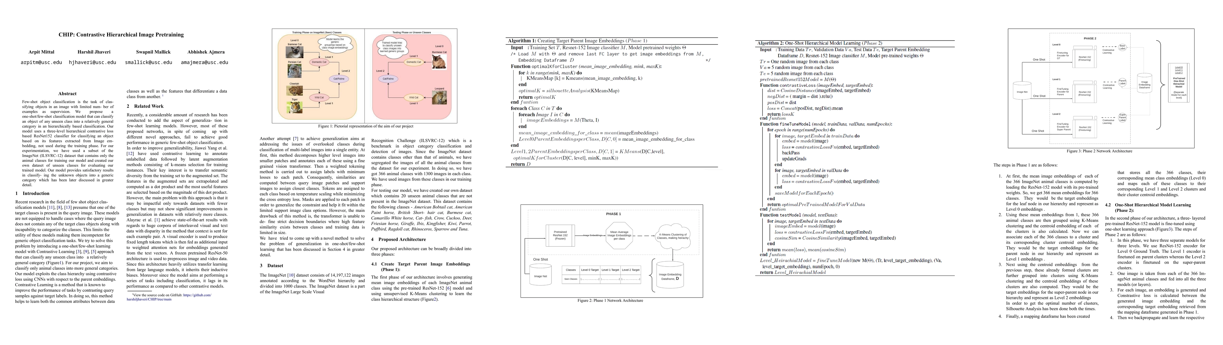 Thumbnail for CHIP: Contrastive Hierarchical Image Pretraining