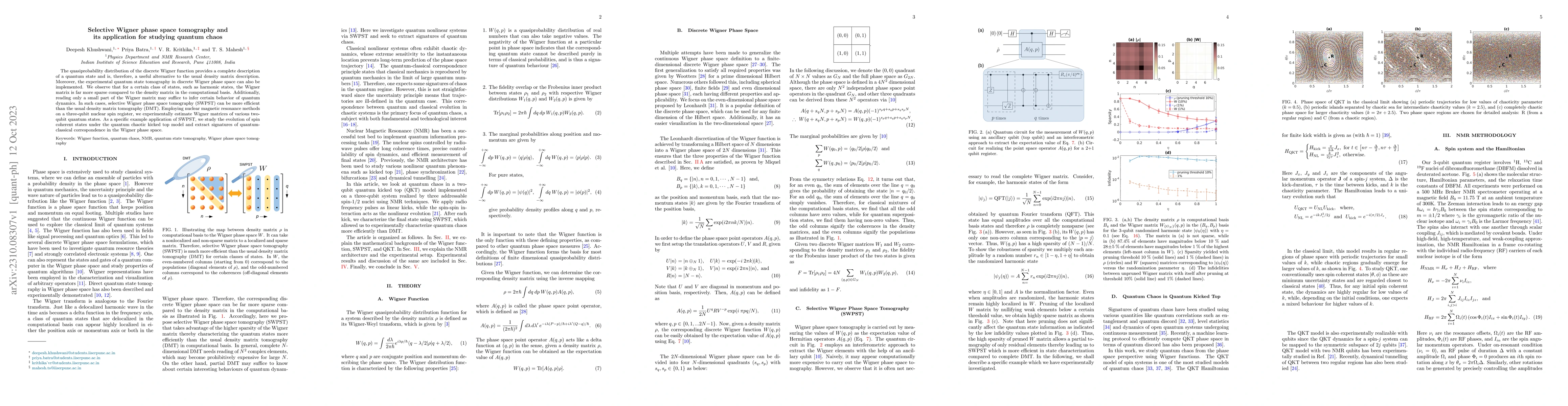 Thumbnail for Selective Wigner phase space tomography and its application for studying
  quantum chaos