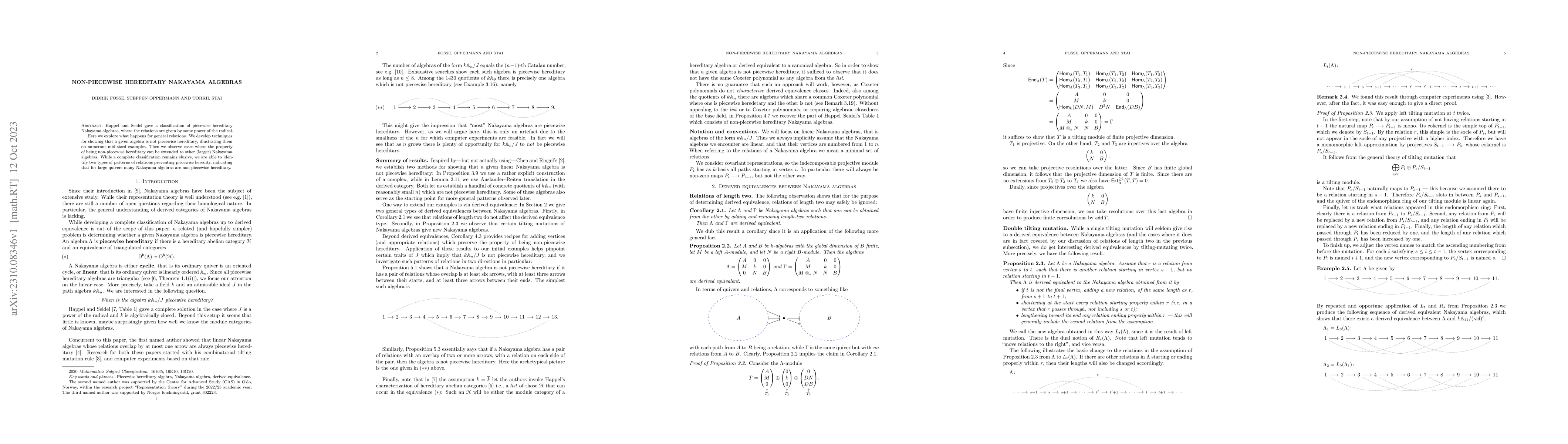 Thumbnail for Non-piecewise hereditary Nakayama algebras