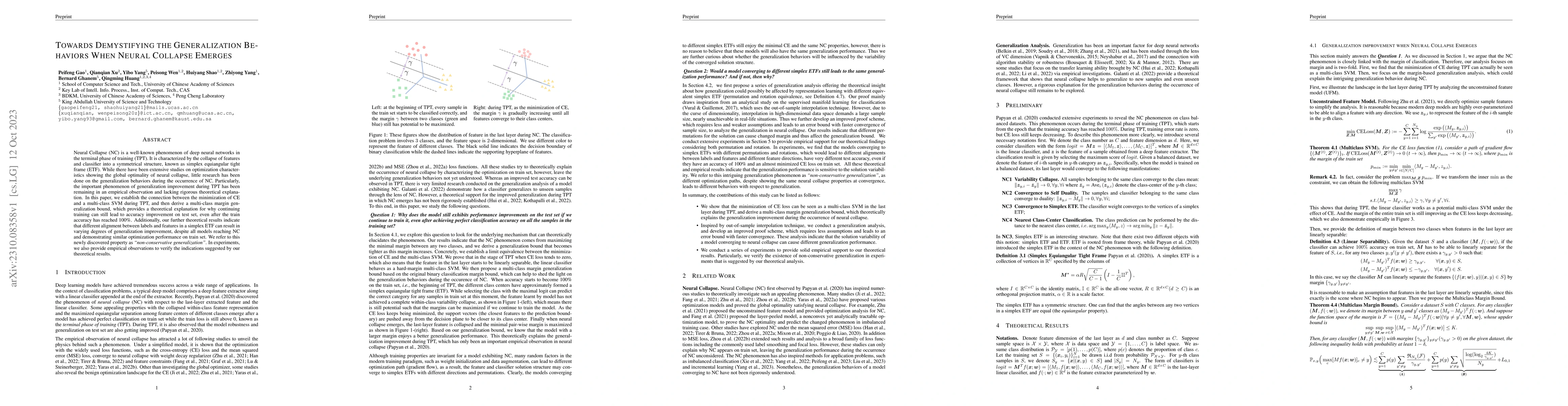 Thumbnail for Towards Demystifying the Generalization Behaviors When Neural Collapse
  Emerges