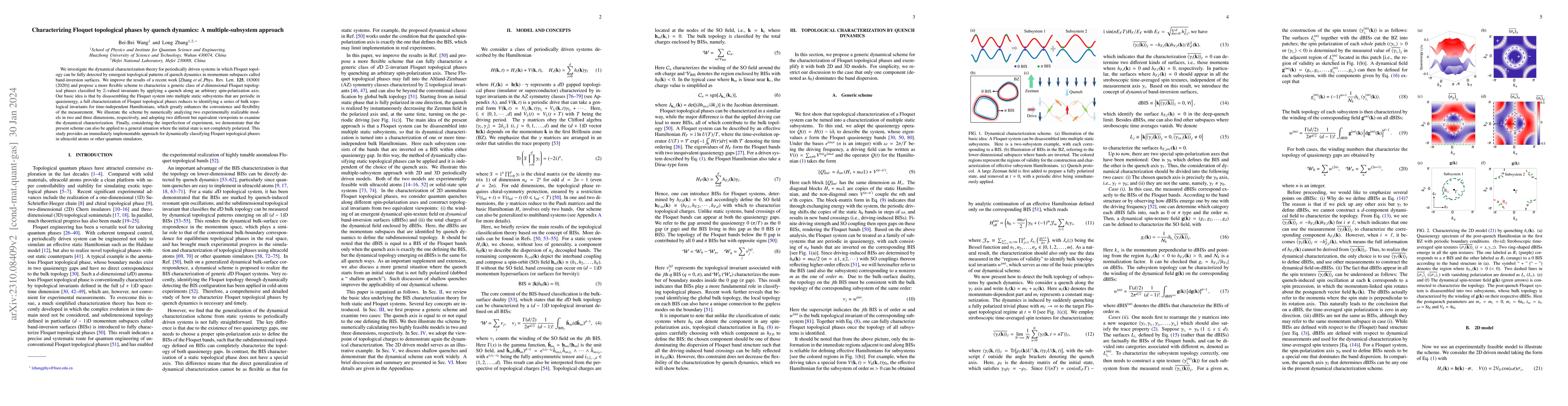 Thumbnail for Characterizing Floquet topological phases by quench dynamics: A
  multiple-subsystem approach