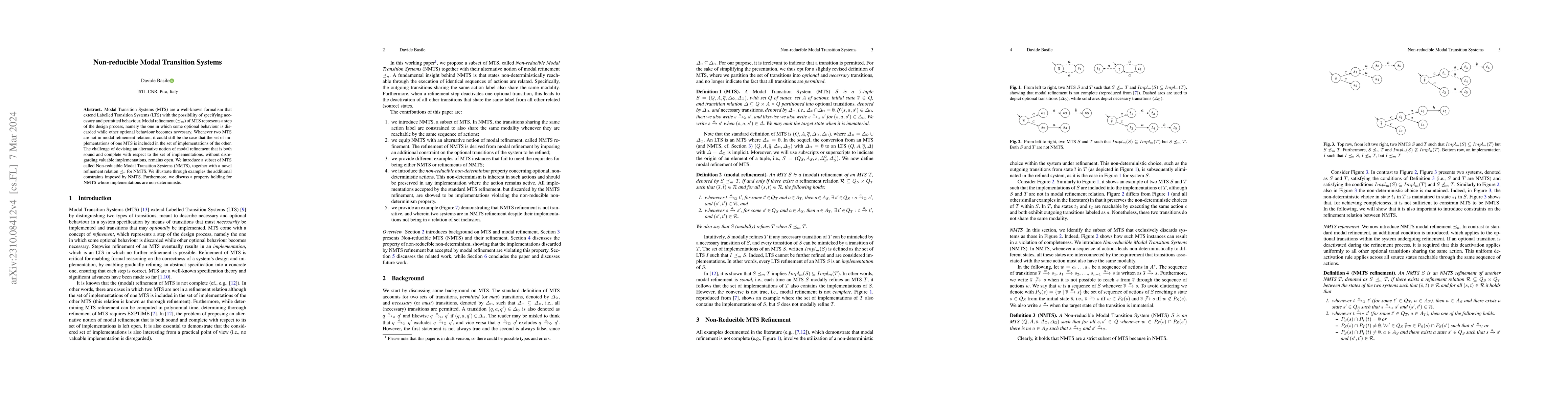 Thumbnail for Non-reducible Modal Transition Systems