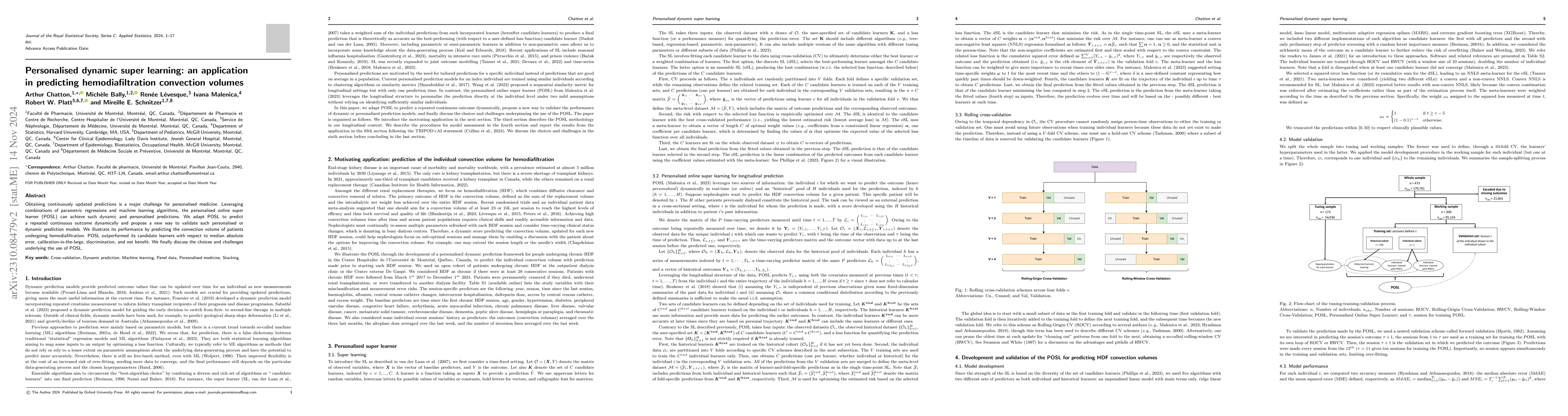 Thumbnail for Personalised dynamic super learning: an application in predicting
  hemodiafiltration's convection volumes