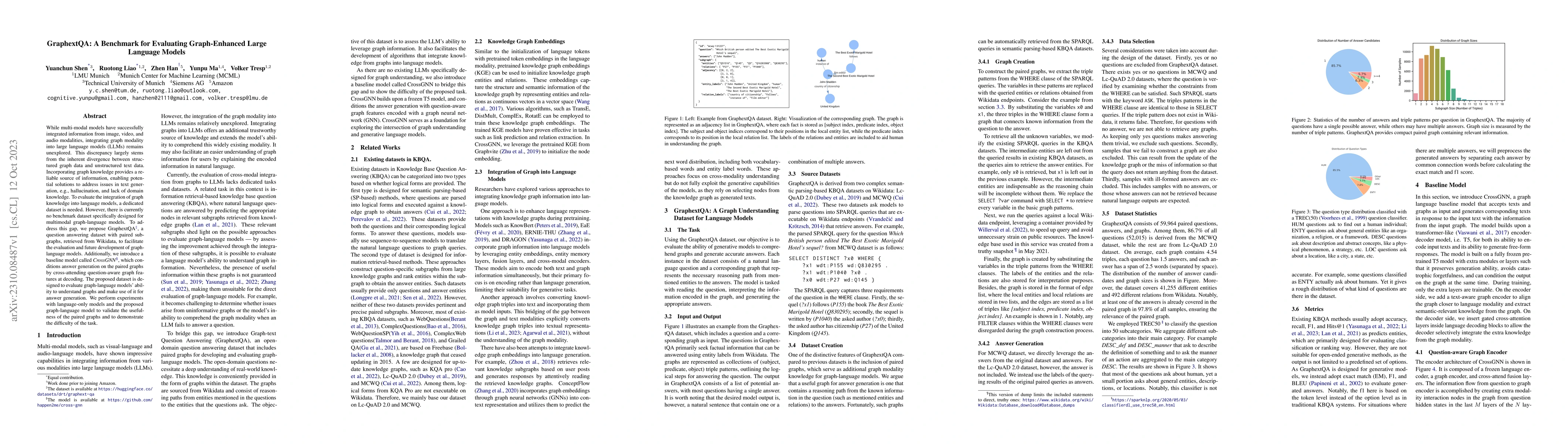 Thumbnail for GraphextQA: A Benchmark for Evaluating Graph-Enhanced Large Language
  Models