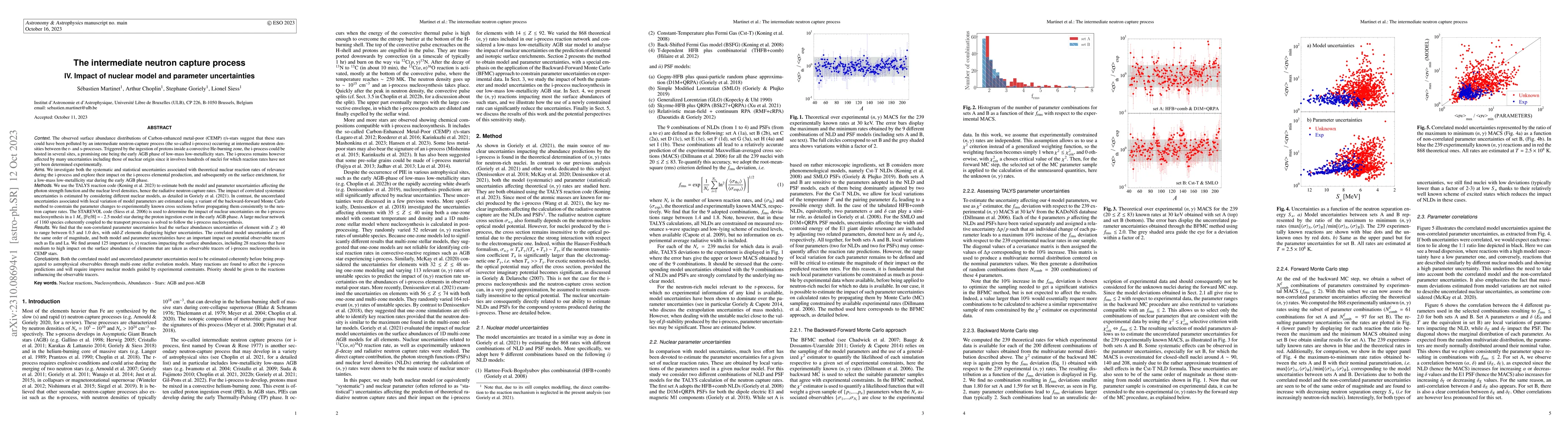 Thumbnail for The intermediate neutron capture process: IV. Impact of nuclear model
  and parameter uncertainties
