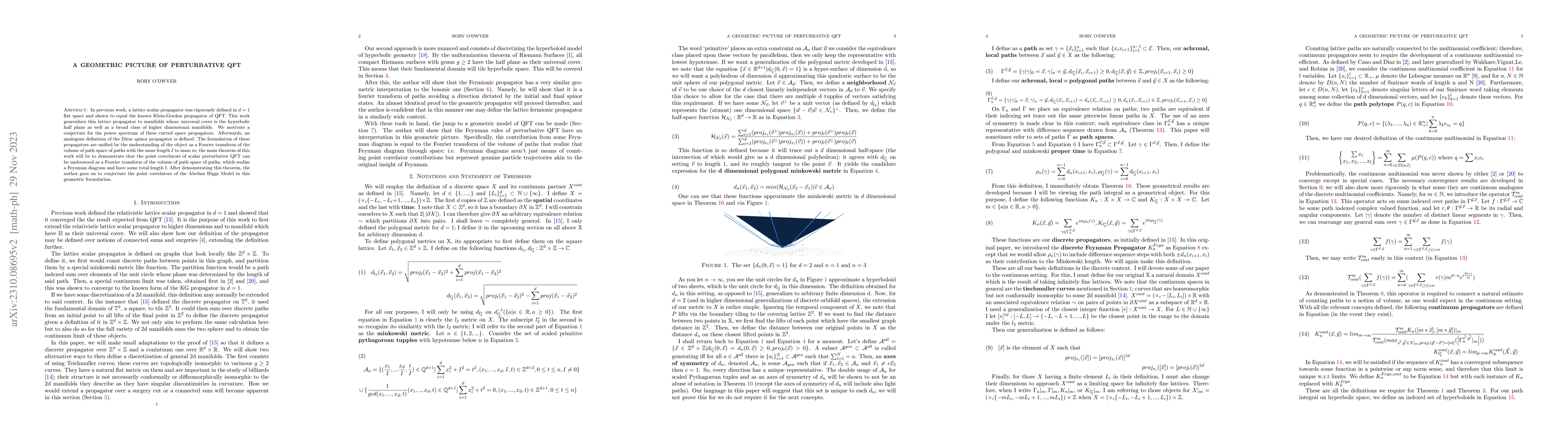 Thumbnail for A Geometric Picture of Perturbative QFT