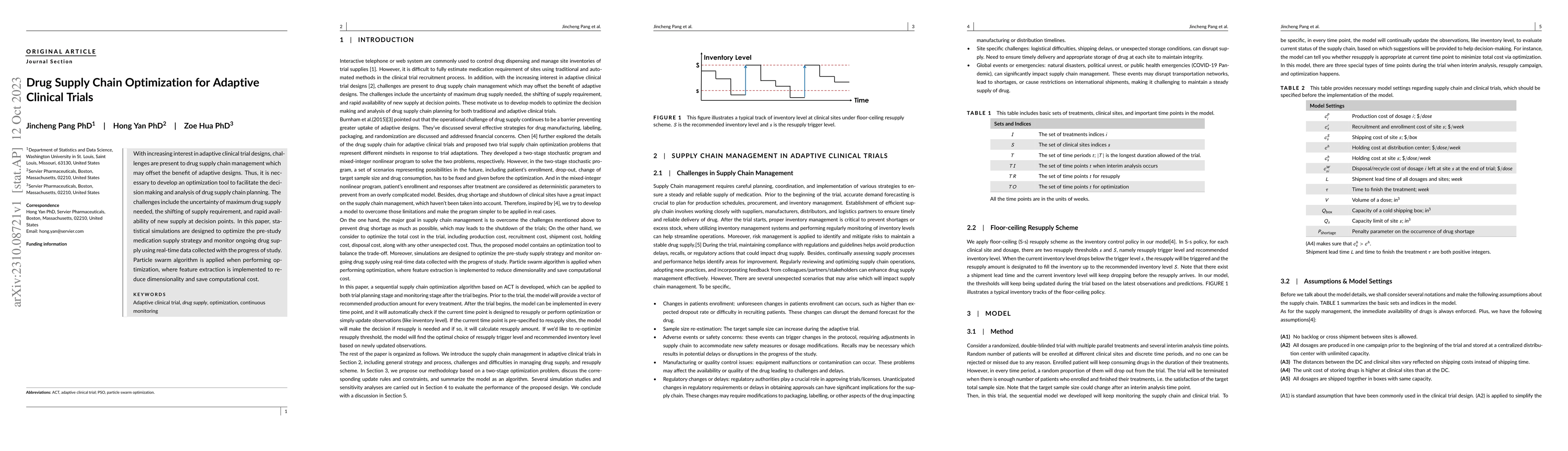 Thumbnail for Drug Supply Chain Optimization for Adaptive Clinical Trials