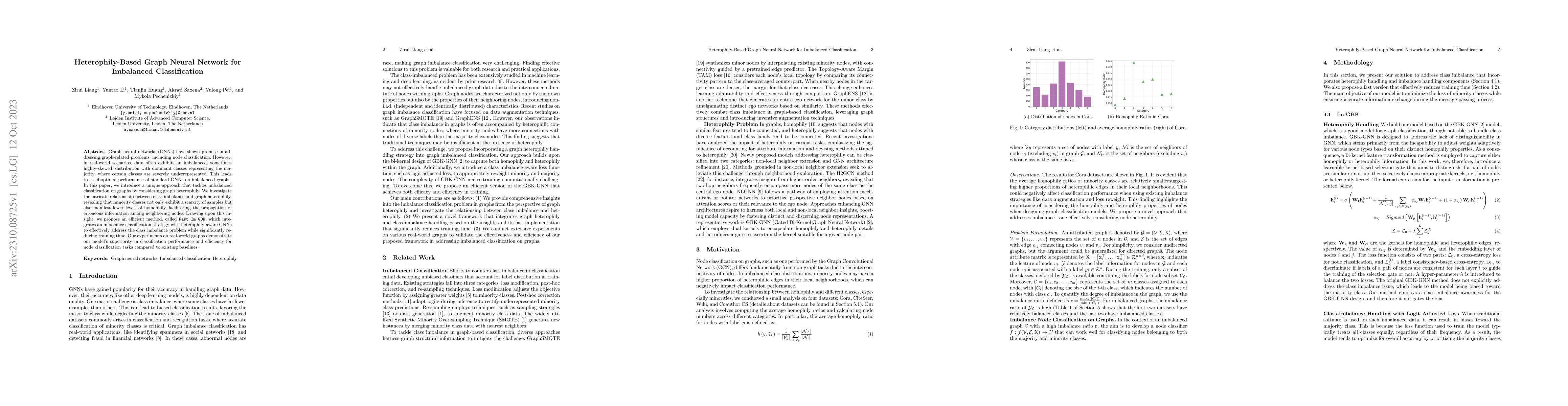 Thumbnail for Heterophily-Based Graph Neural Network for Imbalanced Classification