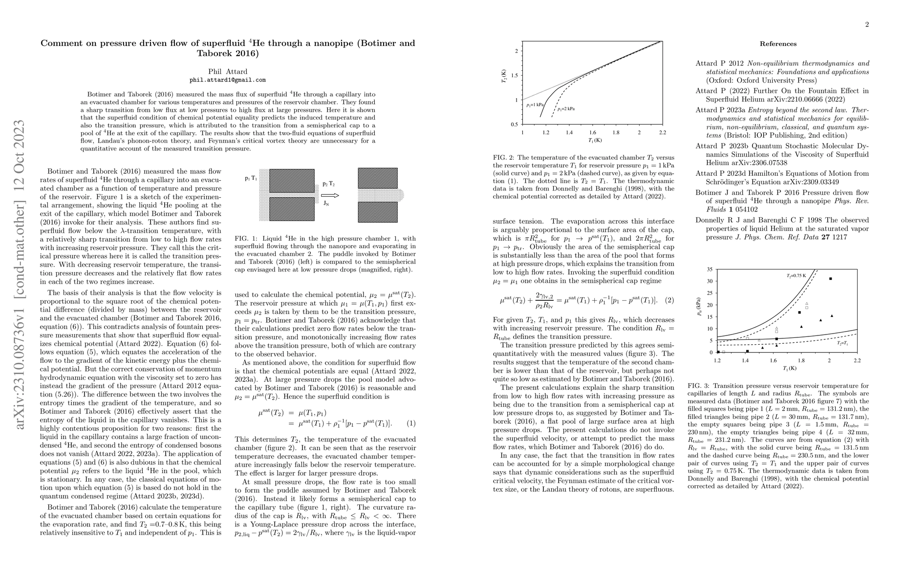 Thumbnail for Comment on pressure driven flow of superfluid $^4$He through a nanopipe
  (Botimer and Taborek 2016)