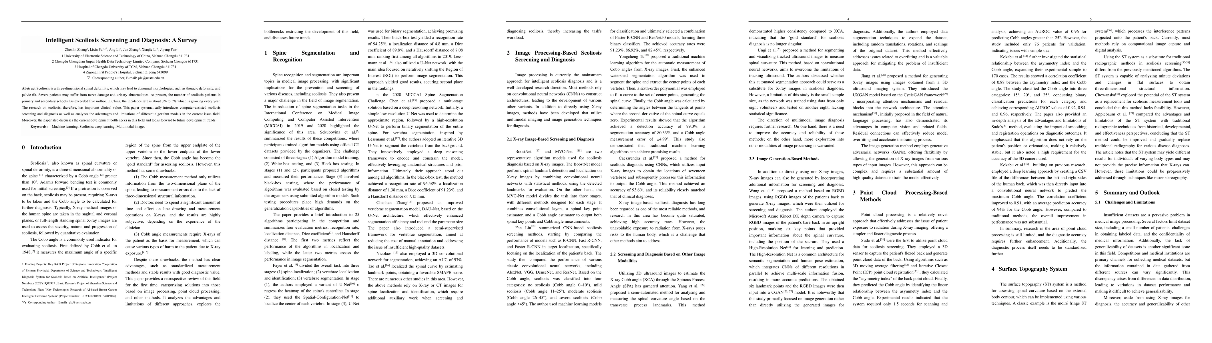 Thumbnail for Intelligent Scoliosis Screening and Diagnosis: A Survey