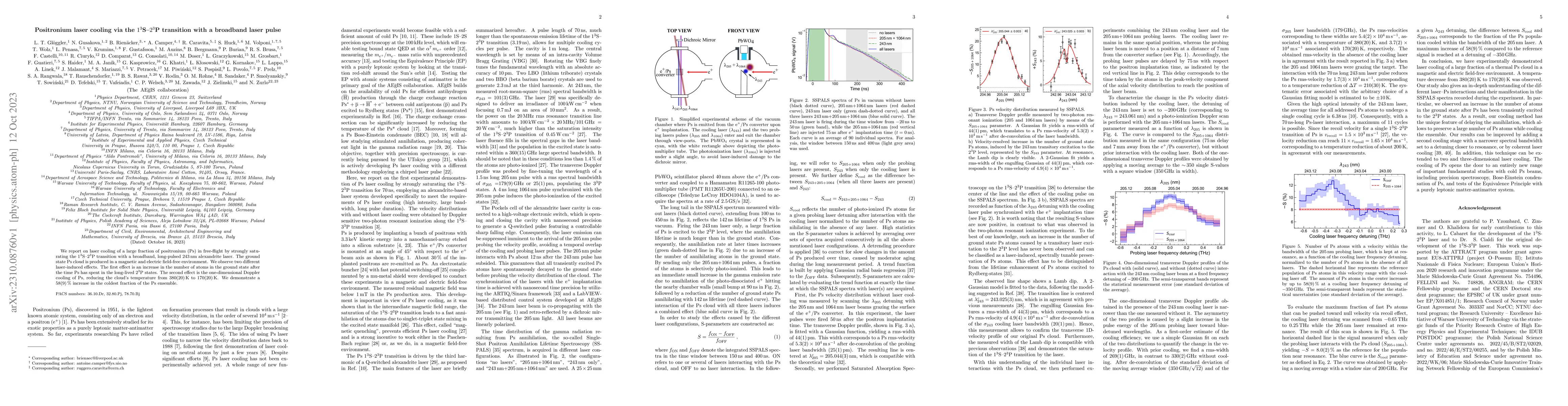 Thumbnail for Positronium laser cooling via the $1^3S$-$2^3P$ transition with a
  broadband laser pulse
