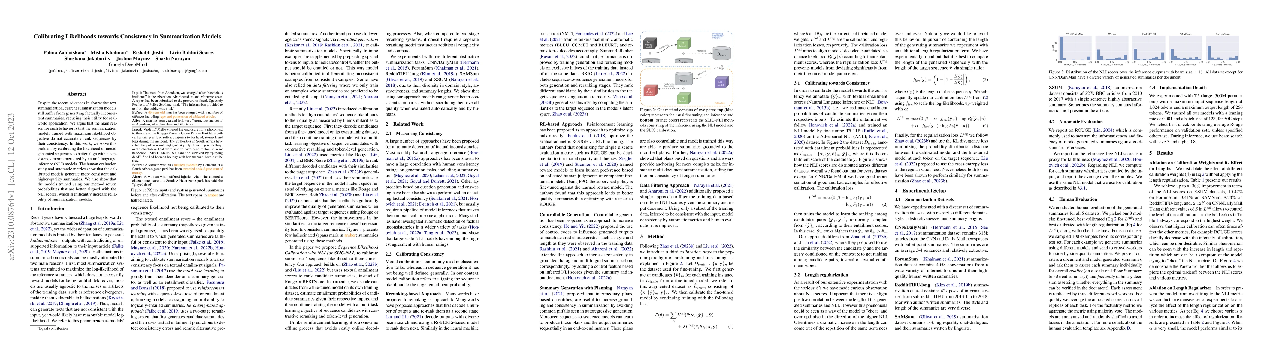 Thumbnail for Calibrating Likelihoods towards Consistency in Summarization Models