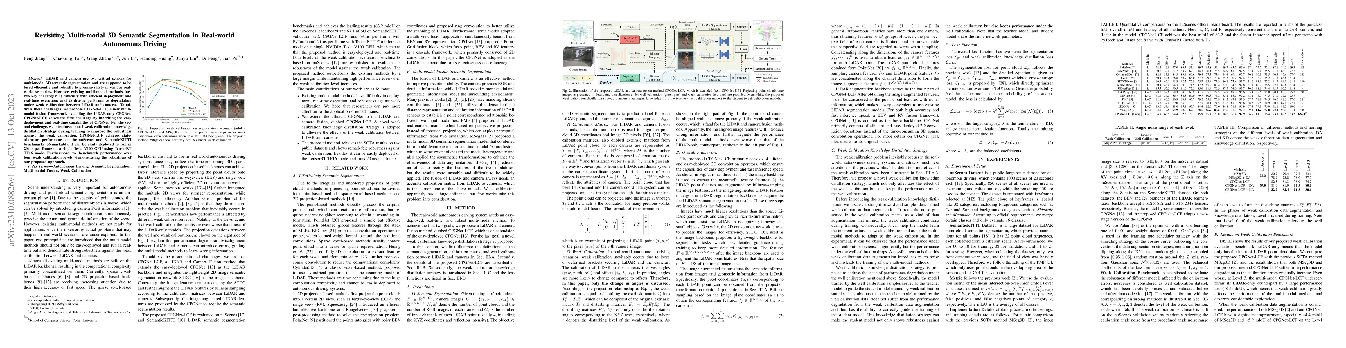 Thumbnail for Revisiting Multi-modal 3D Semantic Segmentation in Real-world Autonomous
  Driving