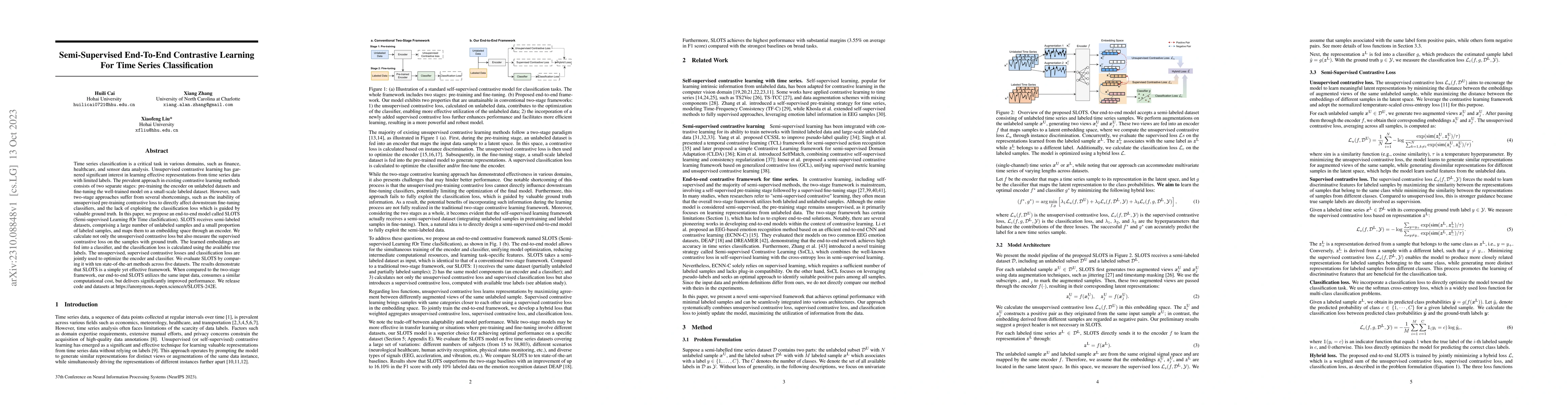 Thumbnail for Semi-Supervised End-To-End Contrastive Learning For Time Series
  Classification