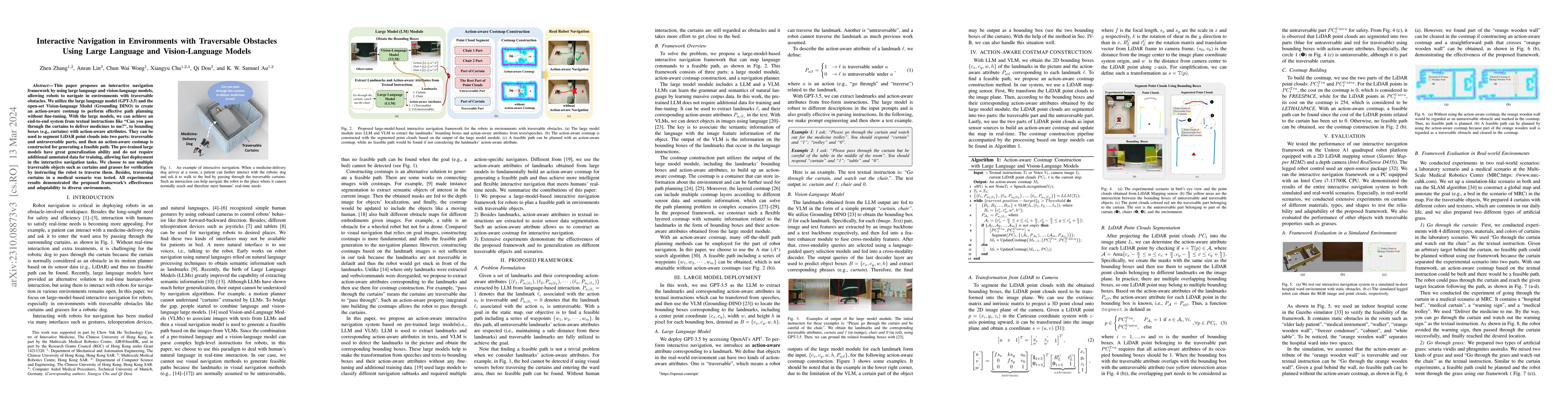 Thumbnail for Interactive Navigation in Environments with Traversable Obstacles Using
  Large Language and Vision-Language Models