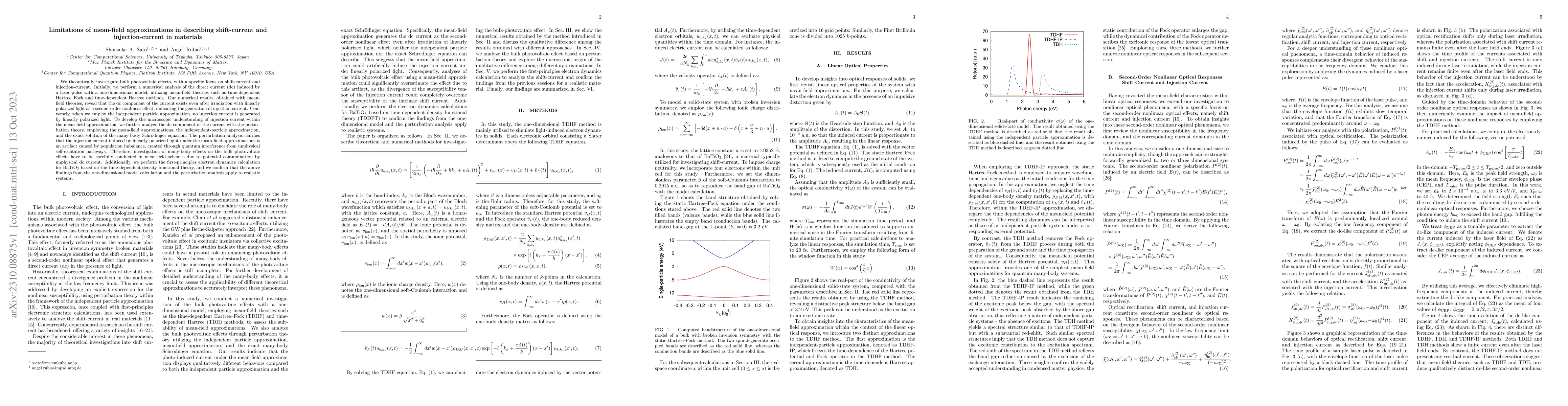 Thumbnail for Limitations of mean-field approximations in describing shift-current and
  injection-current in materials