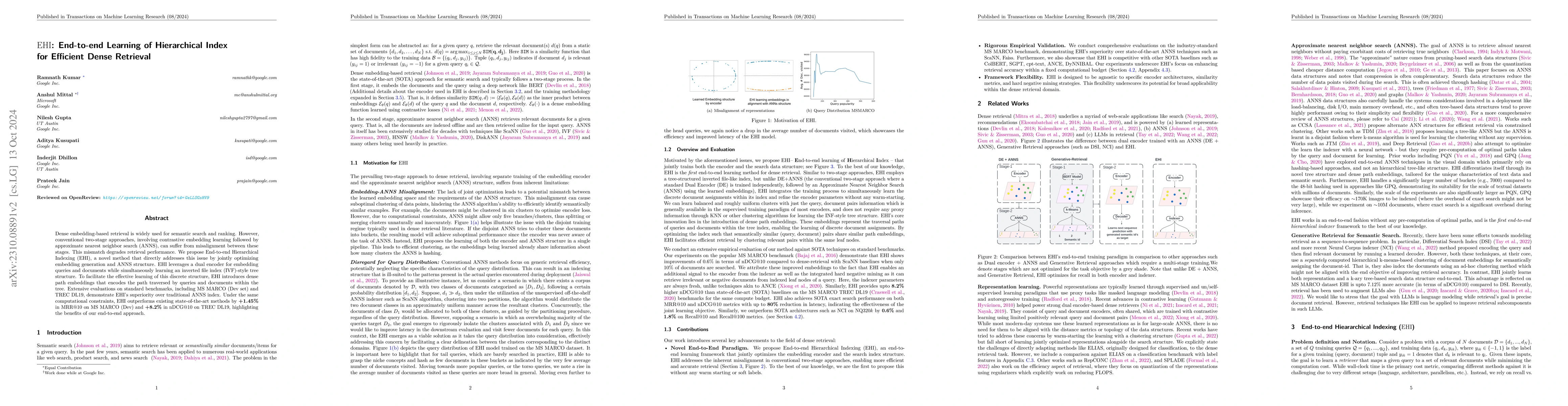 Thumbnail for EHI: End-to-end Learning of Hierarchical Index for Efficient Dense
  Retrieval