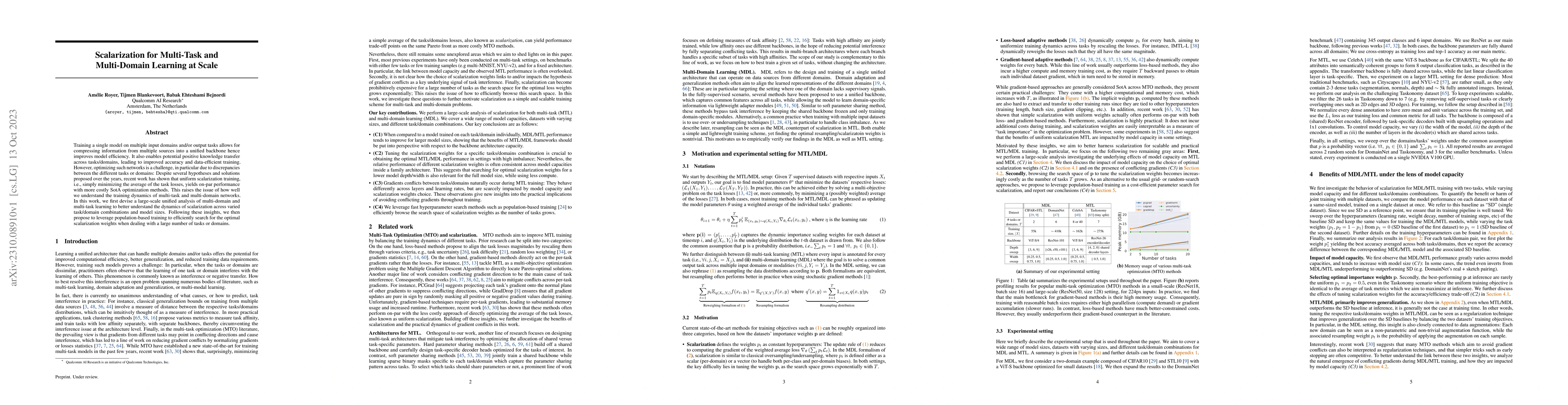 Thumbnail for Scalarization for Multi-Task and Multi-Domain Learning at Scale
