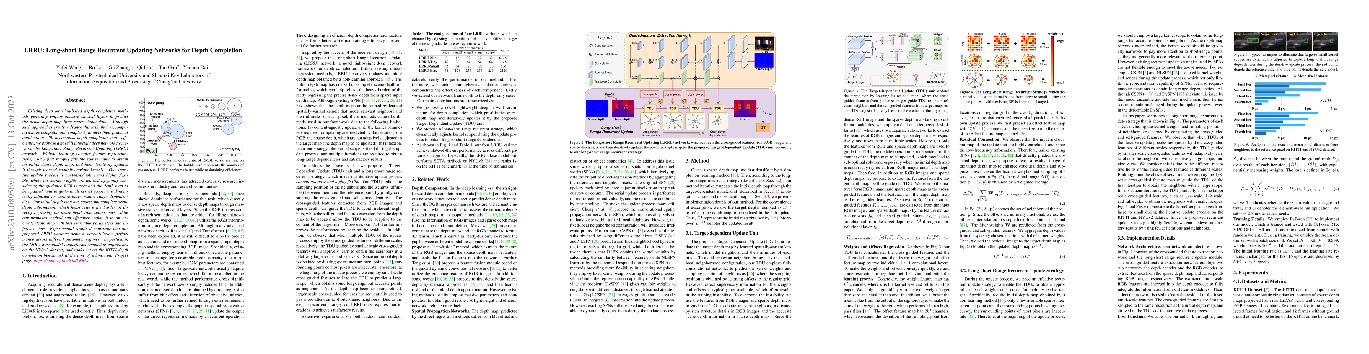 Thumbnail for LRRU: Long-short Range Recurrent Updating Networks for Depth Completion