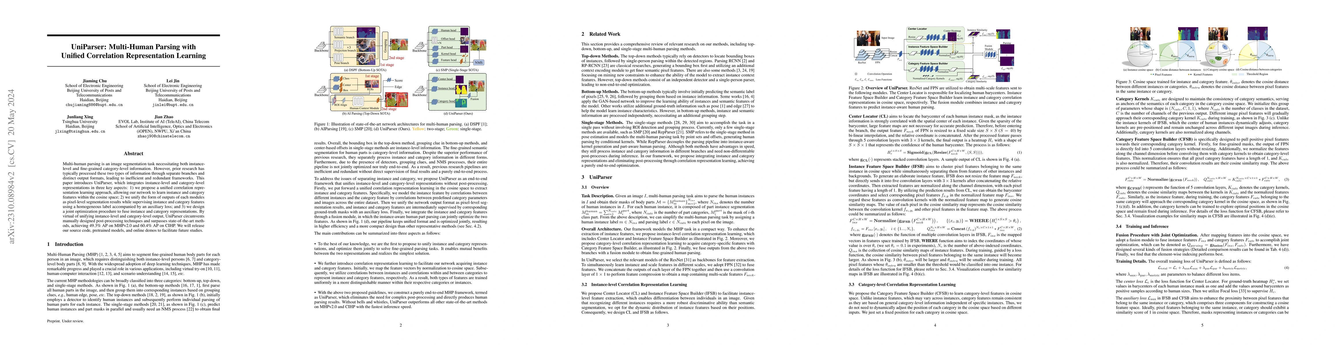 Thumbnail for UniParser: Multi-Human Parsing with Unified Correlation Representation
  Learning