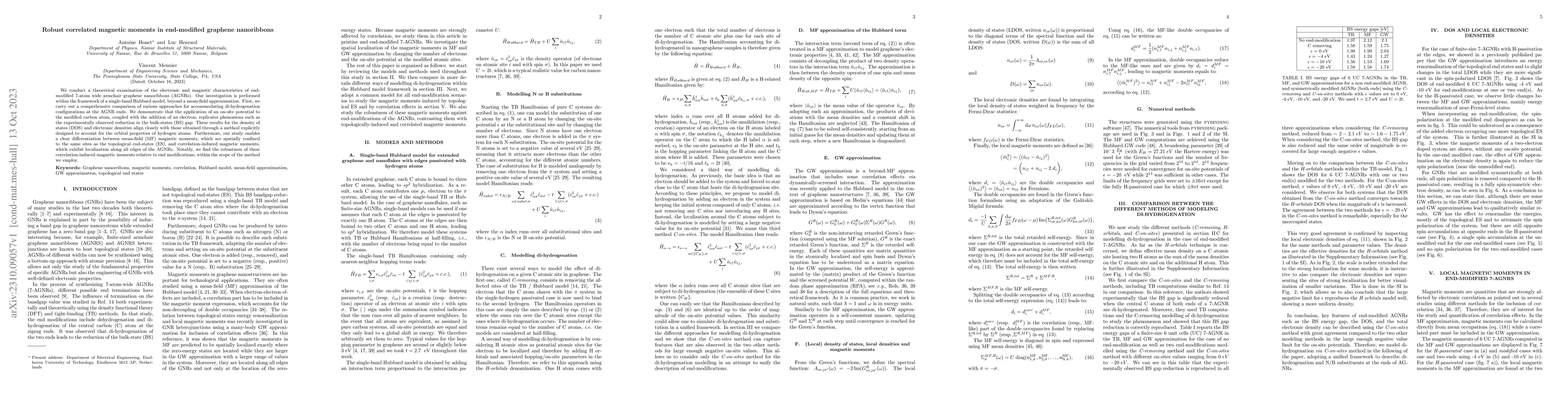 Thumbnail for Robust correlated magnetic moments in end-modified graphene nanoribbons