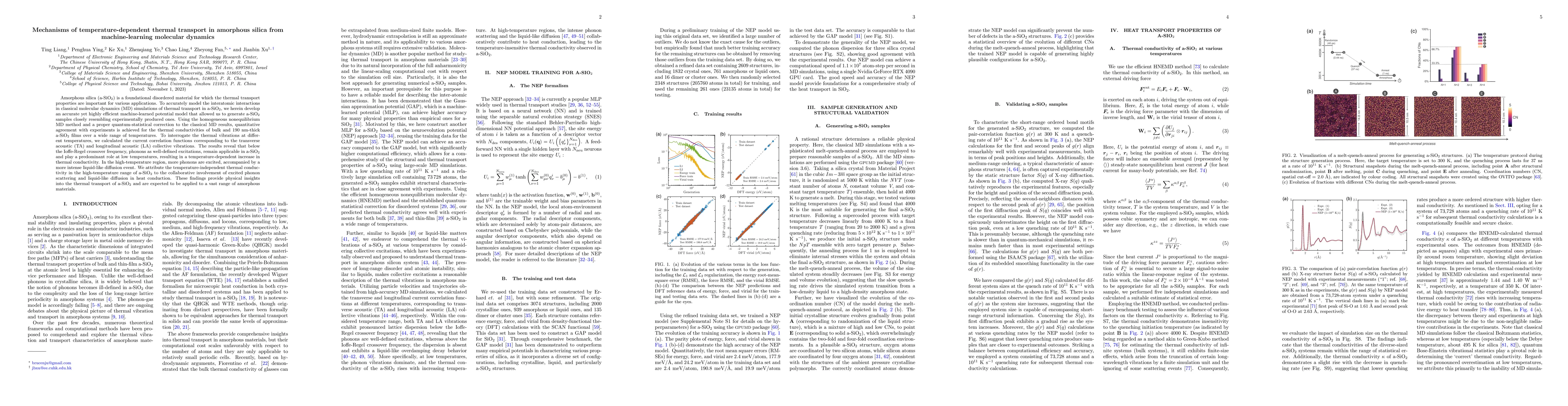 Thumbnail for Mechanisms of temperature-dependent thermal transport in amorphous
  silica from machine-learning molecular dynamics