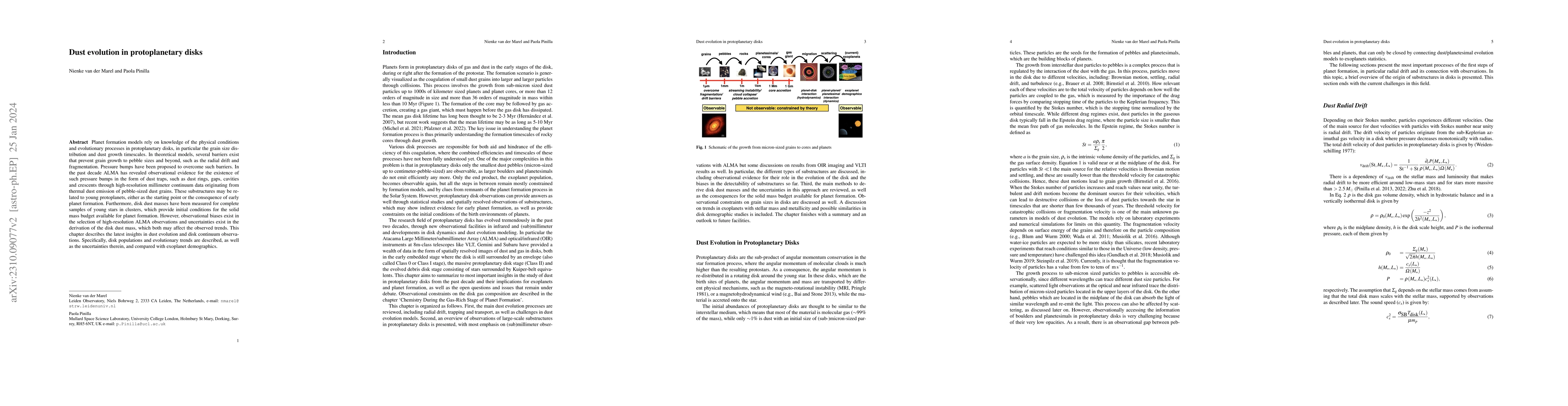 Thumbnail for Dust evolution in protoplanetary disks