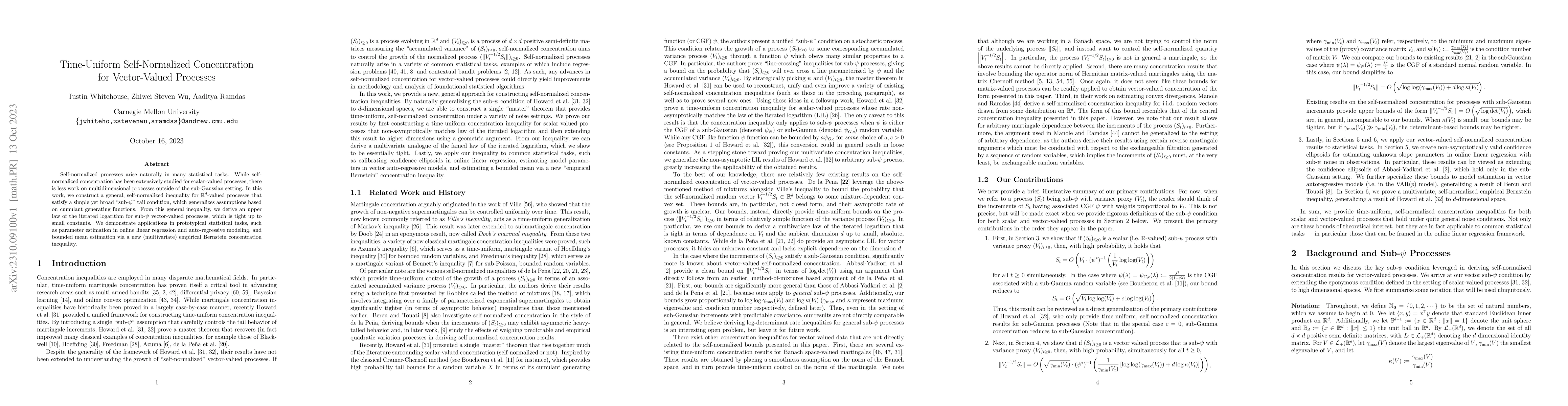 Thumbnail for Time-Uniform Self-Normalized Concentration for Vector-Valued Processes