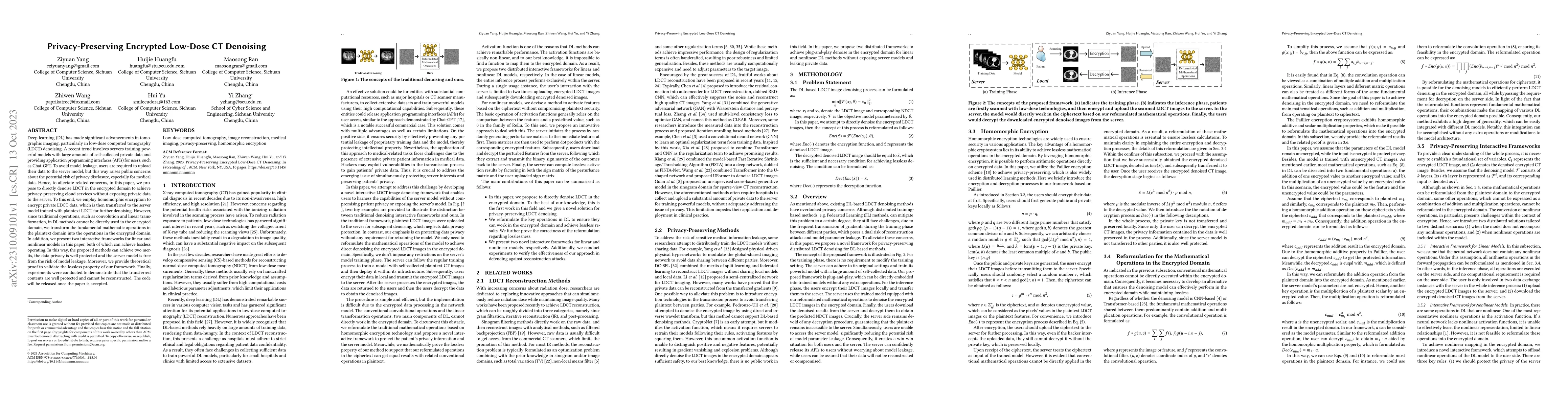 Thumbnail for Privacy-Preserving Encrypted Low-Dose CT Denoising