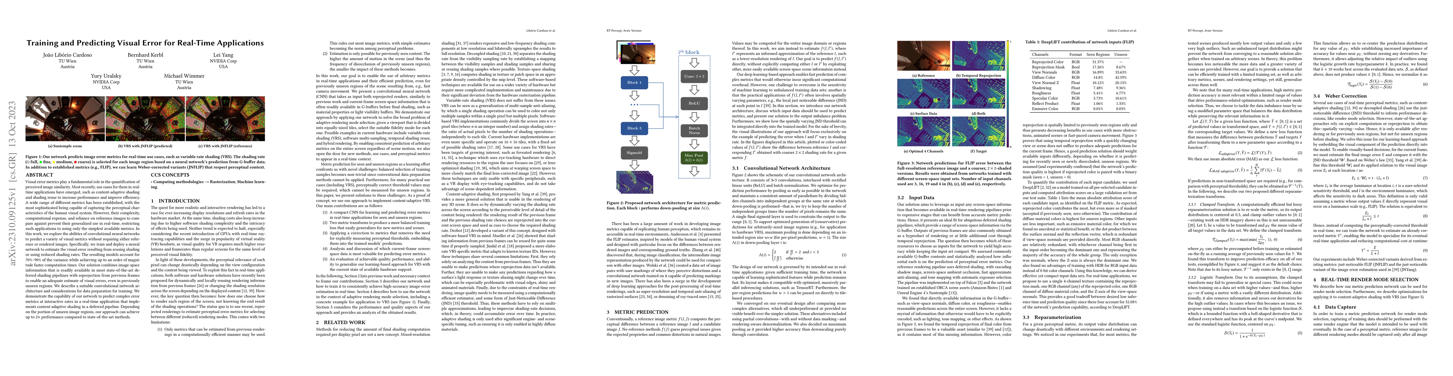 Thumbnail for Training and Predicting Visual Error for Real-Time Applications