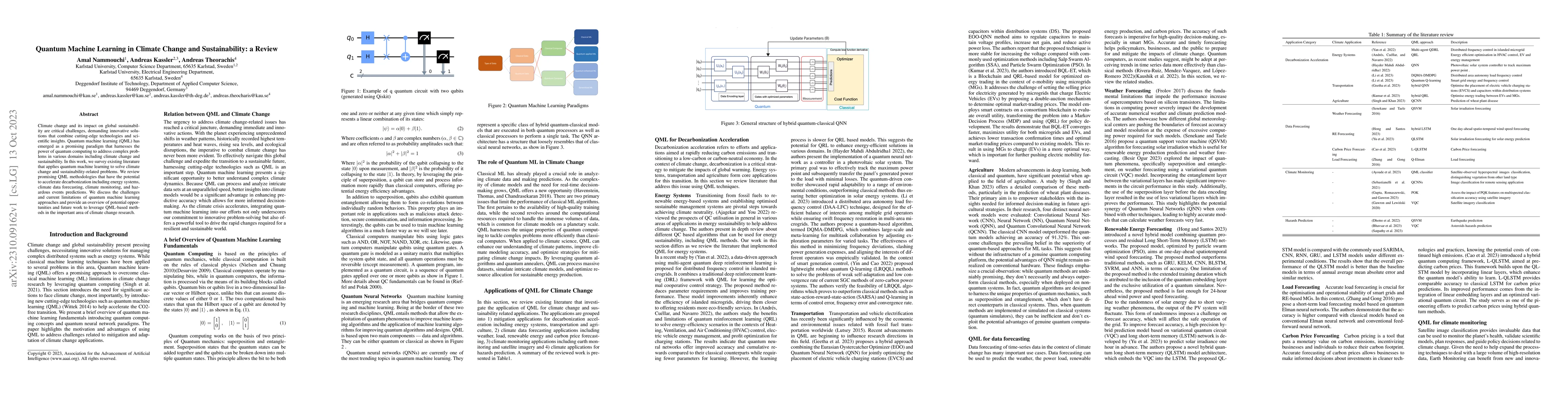 Thumbnail for Quantum Machine Learning in Climate Change and Sustainability: a Review