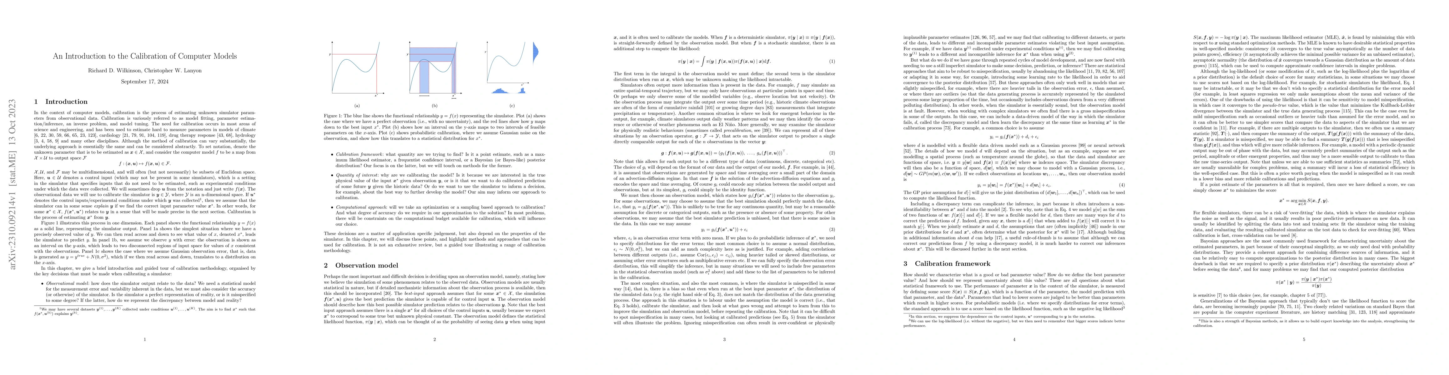 Thumbnail for An Introduction to the Calibration of Computer Models