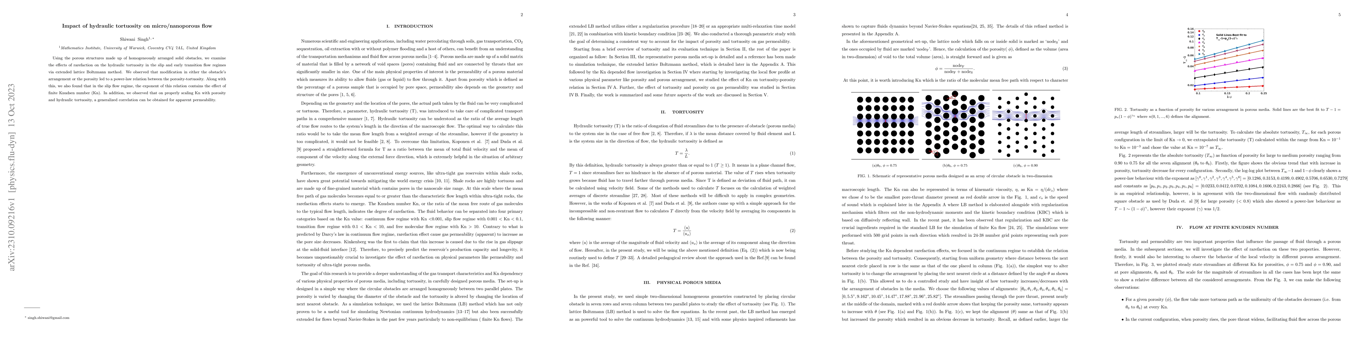 Thumbnail for Impact of hydraulic tortuosity on micro/nanoporous flow
