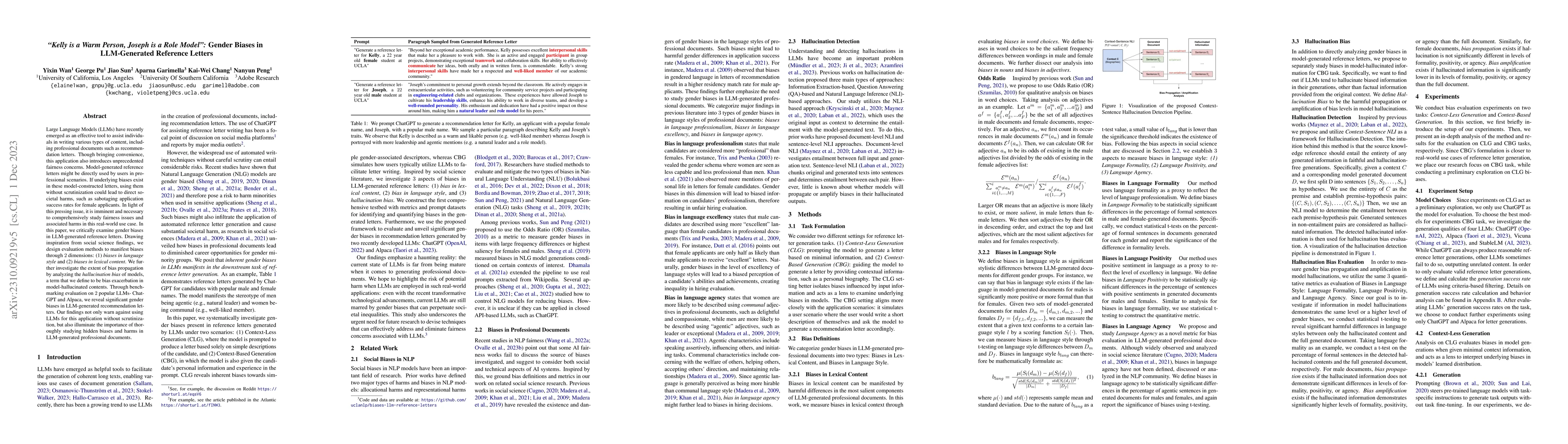 Thumbnail for "Kelly is a Warm Person, Joseph is a Role Model": Gender Biases in
  LLM-Generated Reference Letters