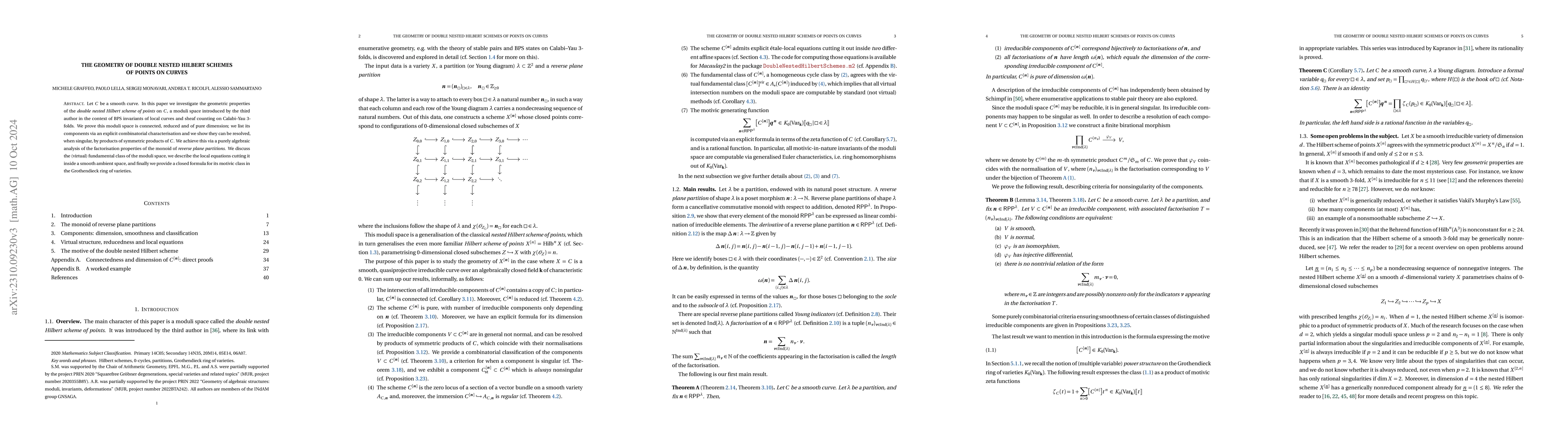 Thumbnail for The geometry of double nested Hilbert schemes of points on curves
