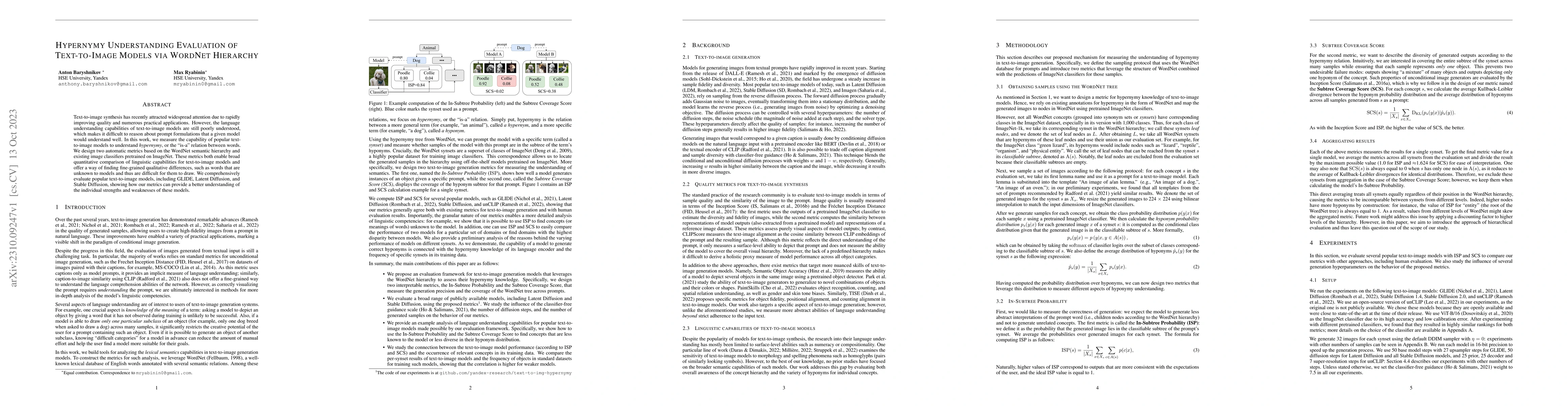 Thumbnail for Hypernymy Understanding Evaluation of Text-to-Image Models via WordNet
  Hierarchy