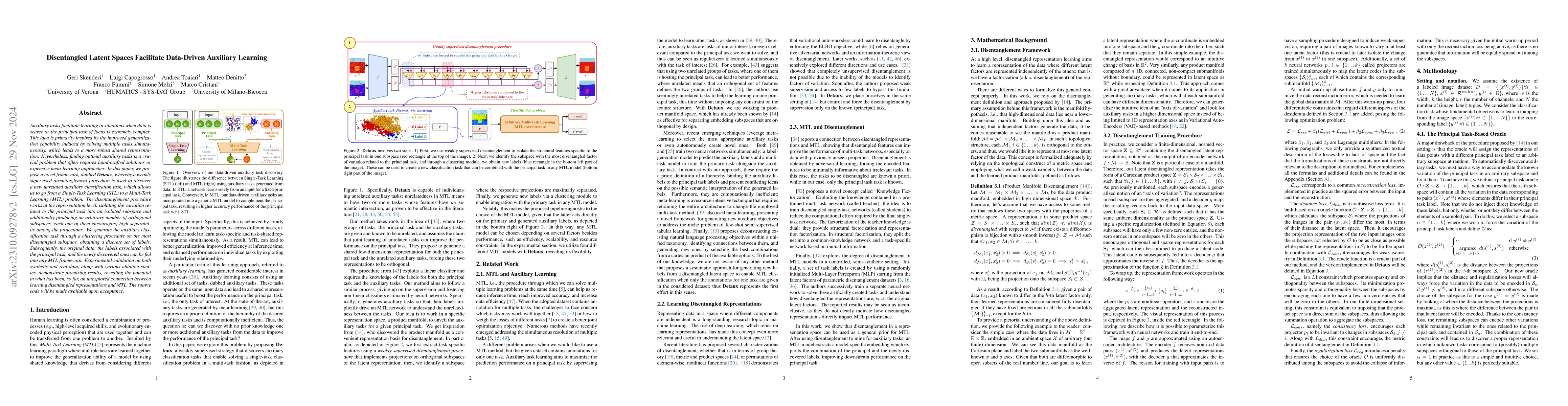 Thumbnail for Disentangled Latent Spaces Facilitate Data-Driven Auxiliary Learning
